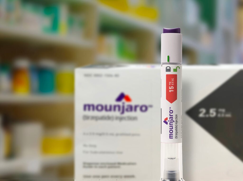 Mounjaro Weight Loss - a syringe with a purple cap