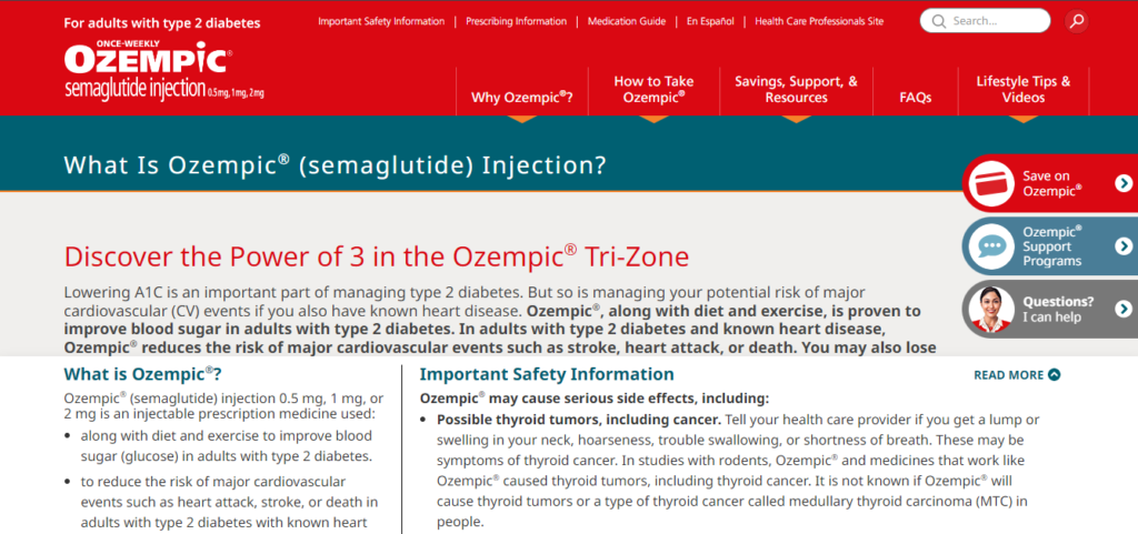 Ozempic Weight Loss- Website page